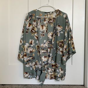 Wrap-style kimono